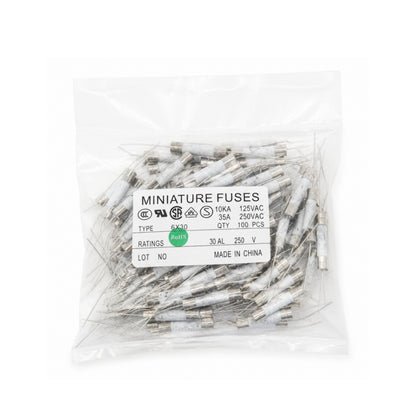 6x30mm Keramik Sicherung mit Anschlussdrähten 10A 12A 15A 20A 25A 30A